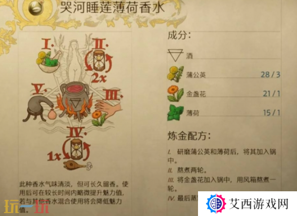天国拯救2哭河睡莲薄荷香水怎么做 哭河睡莲薄荷香水制作攻略