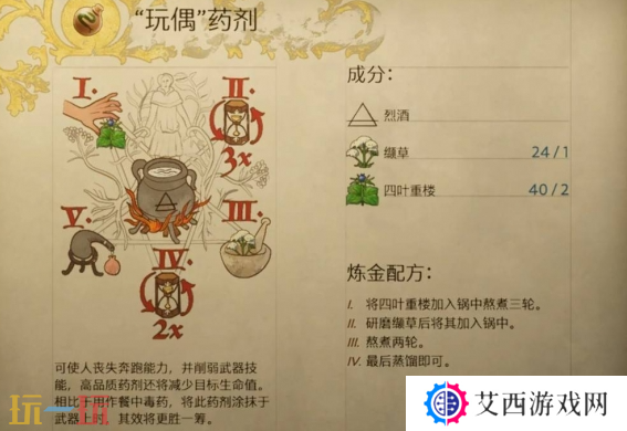 天国拯救2玩偶药剂怎么做 玩偶药剂制作及配方攻略