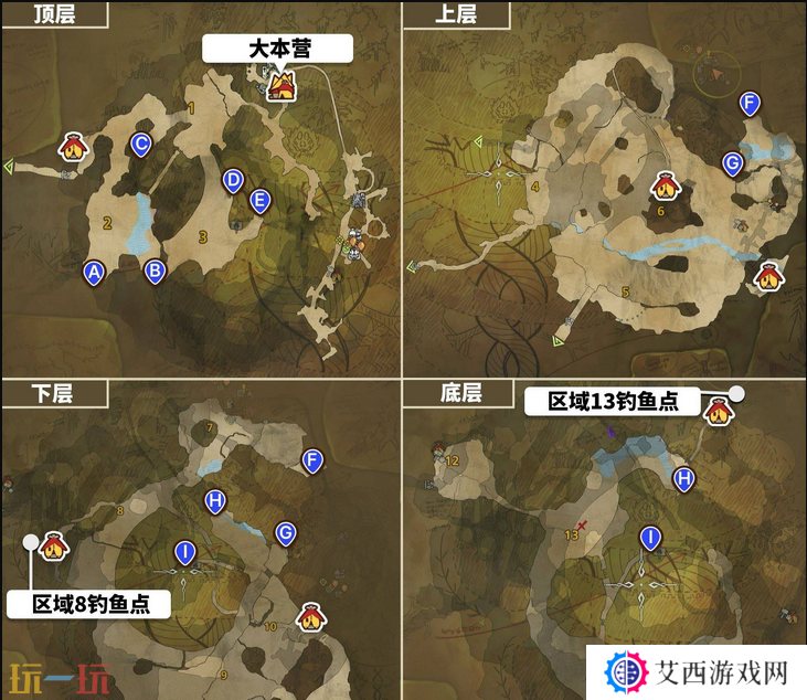 怪物猎人荒野龙都遗迹钓鱼点位置地图及可钓鱼类一览 钓鱼点全解析