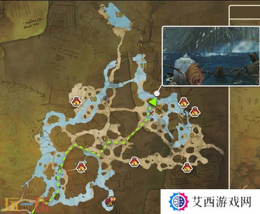 怪物猎人荒野绯红森林钓鱼点位置地图及可钓鱼类一览 钓鱼点全解析