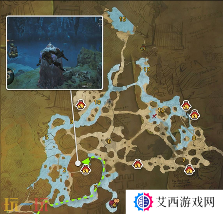 怪物猎人荒野绯红森林钓鱼点位置地图及可钓鱼类一览 钓鱼点全解析