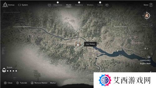 刺客信条影山城**像位置一览