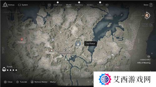 刺客信条影山城**像位置一览