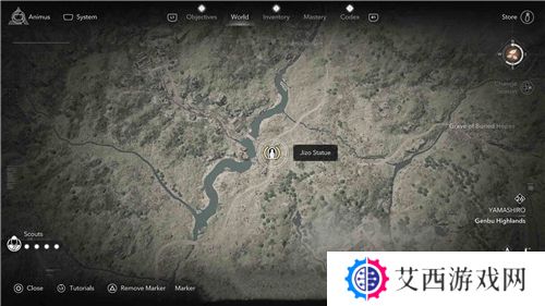 刺客信条影山城**像位置一览