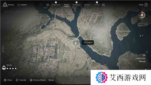 刺客信条影山城**像位置一览